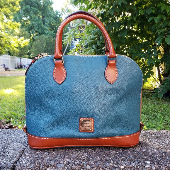 Dooney & Bourke Handbags - Dooney & Bourke Zip Zip Satchel - teal